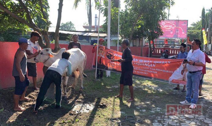 Rayakan Idul Adha, Banteng Rembang Sembelih 2 Sapi