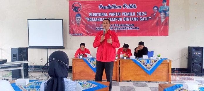 PDI Perjuangan Banjarnegara Gelar Pendidikan Politik Komandante Bintang Satu