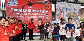 DPC Karanganyar Bagikan Daging Kurban untuk Masyarakat