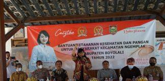 Mbak Casytha Berikan Bantuan untuk Masyarakat Ngemplak