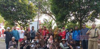 Andang Gelar Upacara Bersama Komunitas Sepeda Tua