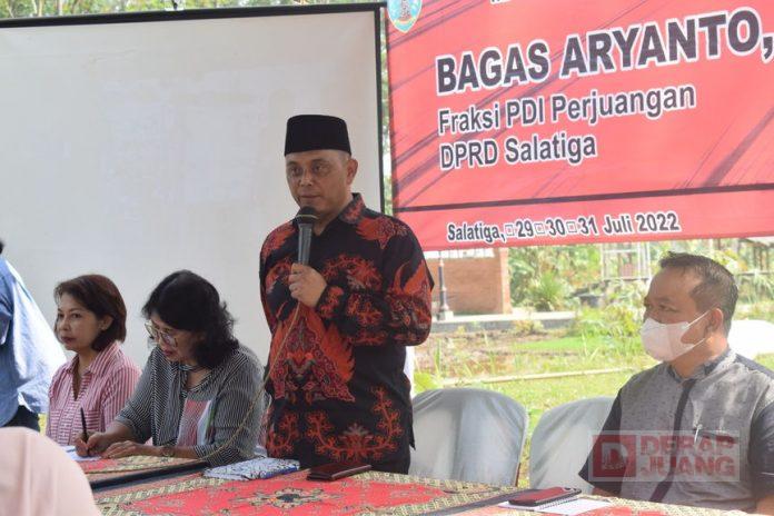 Bagas Ariyanto Gelar Reses di Kelurahan Mangunsari