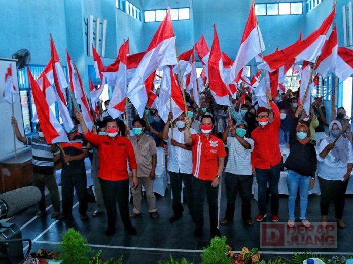 Bagikan 10 Ribu Bendera Merah Putih, Masan Semarak Sambut HUT RI