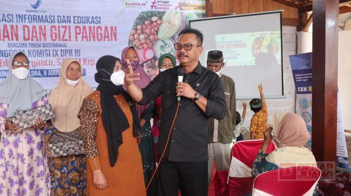 Bersama BPOM, Edy Wuryanto Gelar Sosialisasi KIE Keamanan dan Gizi Pangan Olahan Resiko Tinggi
