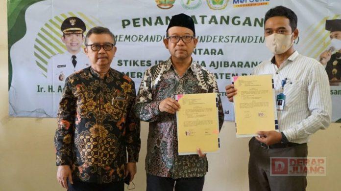 Bupati Husein Buka Acara Pengabdian Masyarakat STIKes Ibnu Sina Ajibarang
