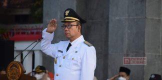 Bupati Husein Pimpin Upacara HUT RI ke-77