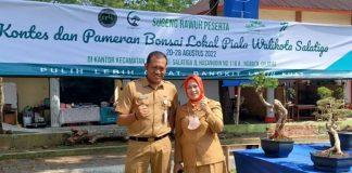 Dhini Hadiri Pameran Bonsai di Kecamatan Sidomukti