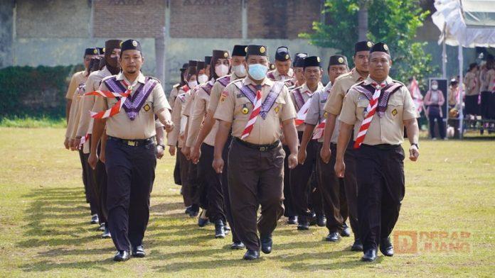 Hari Pramuka, Hesti Nugroho Bagi Puluhan Sembako dan Santuni Anak Yatama