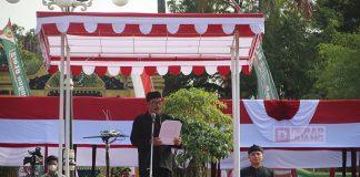 Ketua DPRD Blora Bacakan Teks Proklamasi di Upacara HUT ke-77 RI