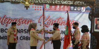 Lepas Kontingen Jamnas XI Kwarcab Purbalingga, Bupati Tiwi: Tampilkan Performance Terbaik