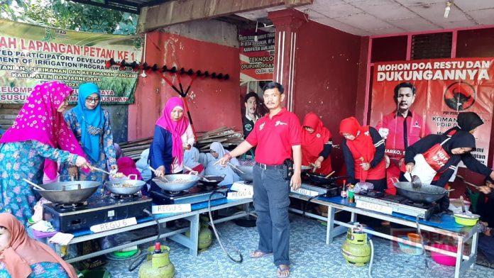 Lestarikan Warisan Leluhur di Bidang Kuliner, Sunarko Selenggarakan Lomba Memasak Nasi Goreng Bersama KWT
