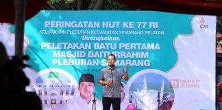 Mas Hendi Dorong Gerakan Gotong Royong Bangun Masjid di Semarang