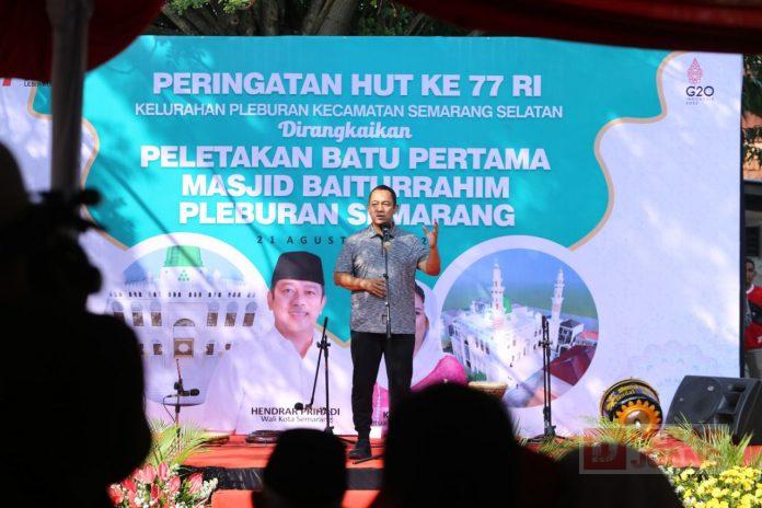 Mas Hendi Dorong Gerakan Gotong Royong Bangun Masjid di Semarang