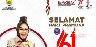 Peringatan Hari Pramuka, Sri Sumarni Ajak Jaga Kesatuan Indonesia