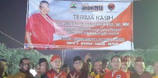 Perkuat Teritori, Andang Resmikan Jalan Desa Bersama Arif Wahyudi
