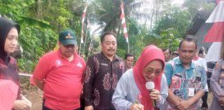 Resmikan Jalan Desa Pangempon, Bupati Tiwi Berharap Mampu Dongkrak Ekonomi Masyarakat