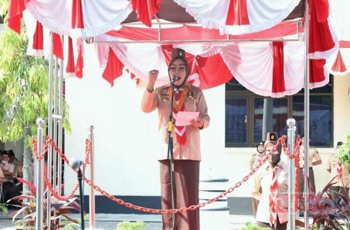 Sri Sumarni Apresiasi Gerakan Pramuka Kwartir Cabang Grobogan