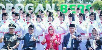 Sri Sumarni Kukuhkan 72 Anggota Paskibraka Grobogan Tahun 2022