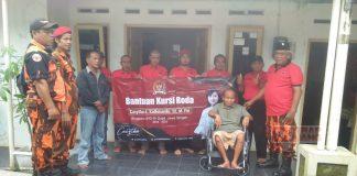 Turun Dapil, Ndan Nova Berikan Kursi Roda dari Mbak Casytha