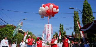 Wabup Etik Buka Karnaval Peringatan HUT ke-77 RI di Tingkat Blora