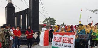 Hartanti Lepas Peserta Jalan Sehat di Karangdowo