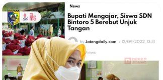 Bupati Mengajar, Langkah Progresif-Harmonis Mbak Eisti Tanamkan Karakter Diri