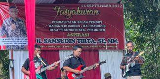 Hadiri Tasyakuran Pengaspalan, Pak Sam: Ini Wujud Kekompakkan Warga