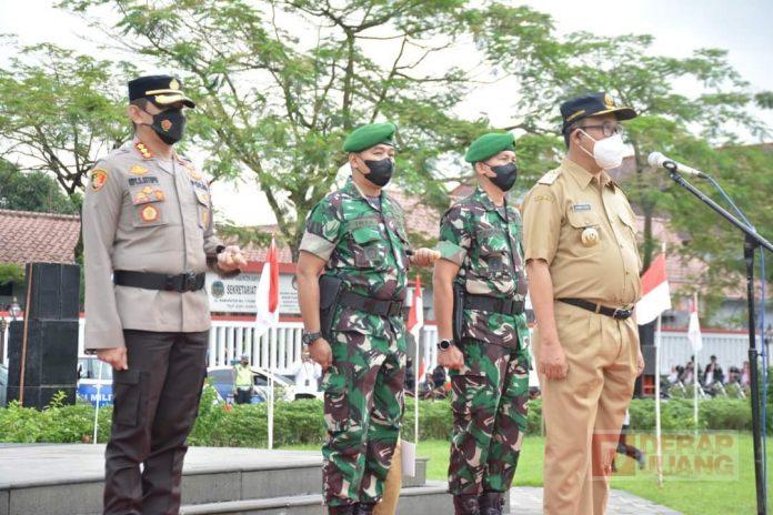 Jaga Kondisifitas Wilayah, Bupati Husein Pimpin Apel Sinergitas Kebangsaan