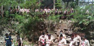 Kwarran Kebasen Gelar Aksi Lingkungan, Sadewo Pimpin Tebar Benih Ikan