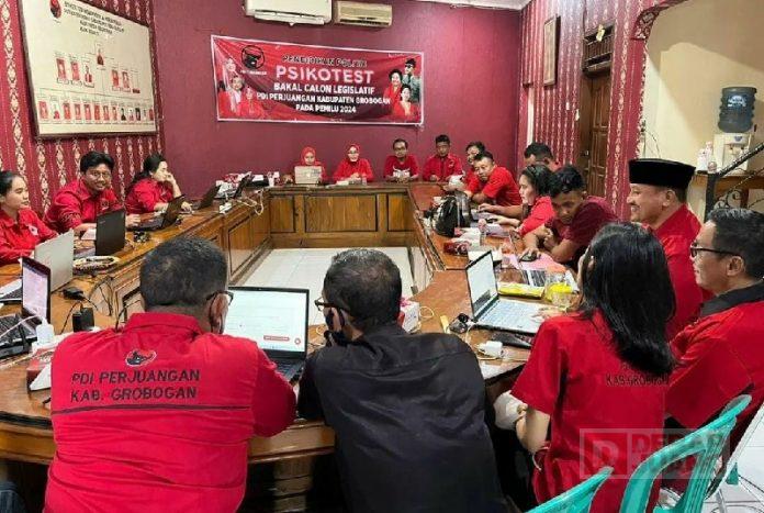 Bacaleg Grobogan Semarak Ikuti Psikotest DPP Partai