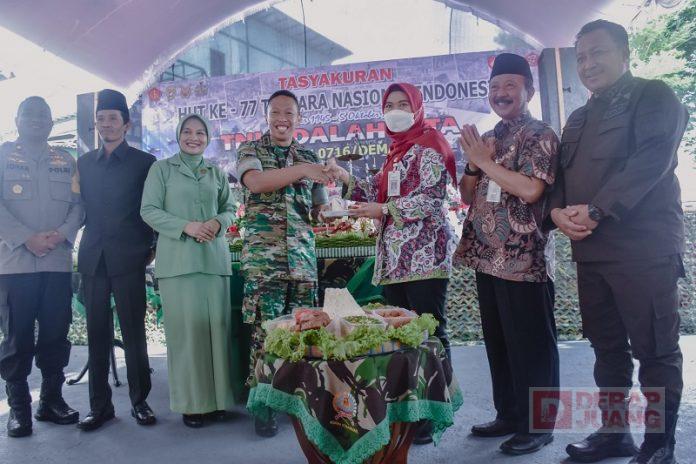 Bupati Demak Hadiri Tasyakuran Perayaan HUT Ke-77 TNI