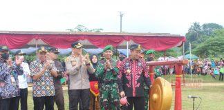 Bupati Husein Buka TMMD Sengkuyung III di Desa Karangtengah