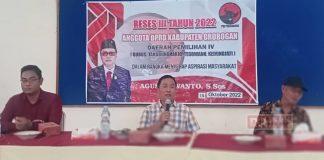 Gelar Reses di Desa Ngroto, Agus Siap Dukung Penuh Pembangunan Desa