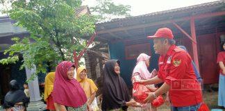 Junaedi Darmawan Sambangi Korban Banjir di Sawangan