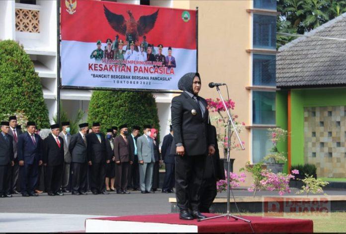 Kesaktian Pancasila, Mbak Etik Ajak Generasi Muda Bangkit Sesarengan Mbangun Blora