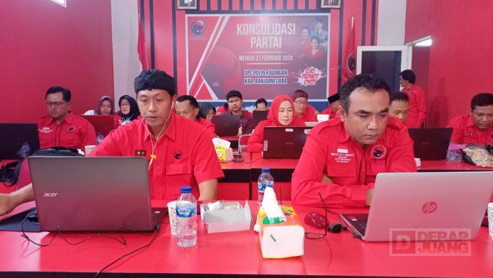 KomandanTe Bintang Dua Banjarnegara Ikuti Psikotest DPP PDI Perjuangan Secara Online