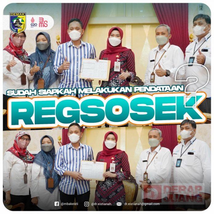 Mbak Eisti Ajak Masyarakat Demak Tidak Takut Jalani Regsosek