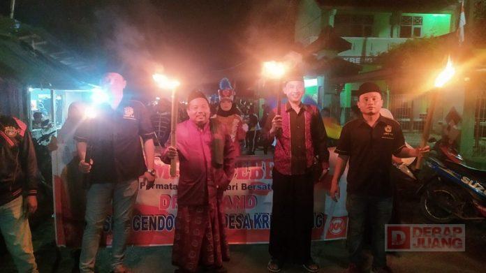 Pawai Obor Desa Krengseng, Kobarkan Cinta Tanah Air