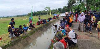Peringati HUT TNI ke-77, Sadewo Ikuti Lomba Mancing Mania Bersama Warga
