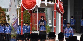 Pimpin Upacara, Mbak Eisti Tegaskan ASN Tetap Jaga Netralitas Pasca Pilkades