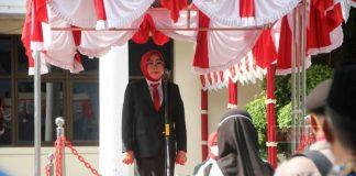 Sri Sumarni Pimpin Upacara Hari Kesaktian Pancasila dan Beri Penghargaan Kapolres