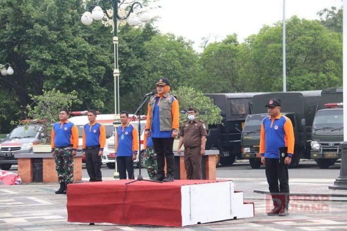 Wabup Etik Gelar Apel Kesiapsiagaan Penanggulangan Potensi Bencana