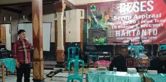 Hartanto Serap Aspirasi Warga Masyarakat Tlogo Watu