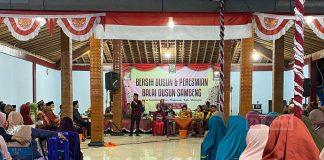 Mulyadi Resmikan Pembangunan Balai Dusun Sambeng