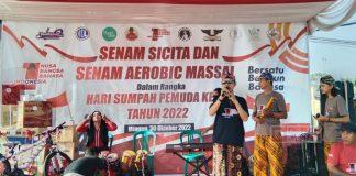 Momen Sumpah Pemuda, Adi Purwanto Adakan Senam SICITA dan Aerobic