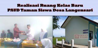 Realisasikan Aspirasi, Mas Har Serahkan RKB PAUD Taman Siswa