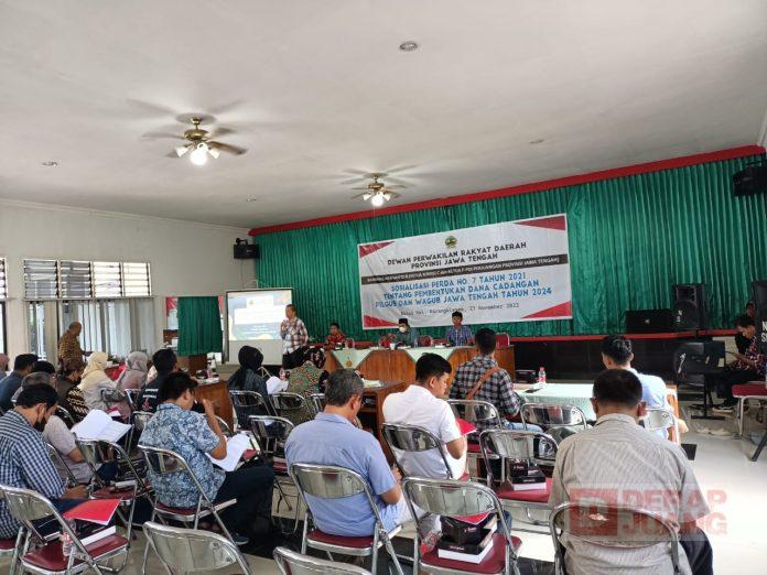 BHB Gelar Sosialisasi Perda No.7 Tentang Pembentukan Dana Cadangan Pilgub Jawa Tengah