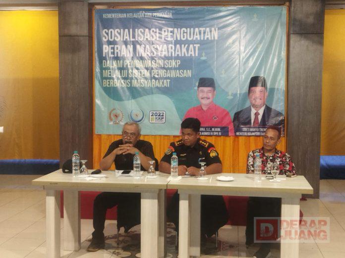 Bersama Kementrian Kelautan dan Perikanan, Sunarna Gelar Sosialisasi Peran Masyarakat Pengawasan SDKP