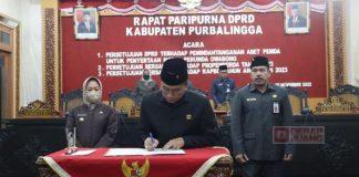 DPRD dan Pemda Purbalingga Setujui Bersama RAPBD Tahun 2023