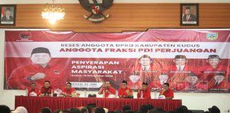 Gelar Reses, PDI Perjuangan Kudus Penuh Semangat Terima Aspirasi Masyarakat